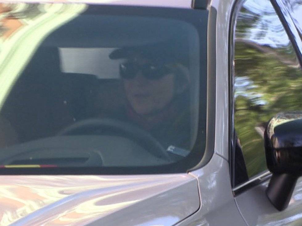 La Infanta Elena llegando a la Fundación Mapfre