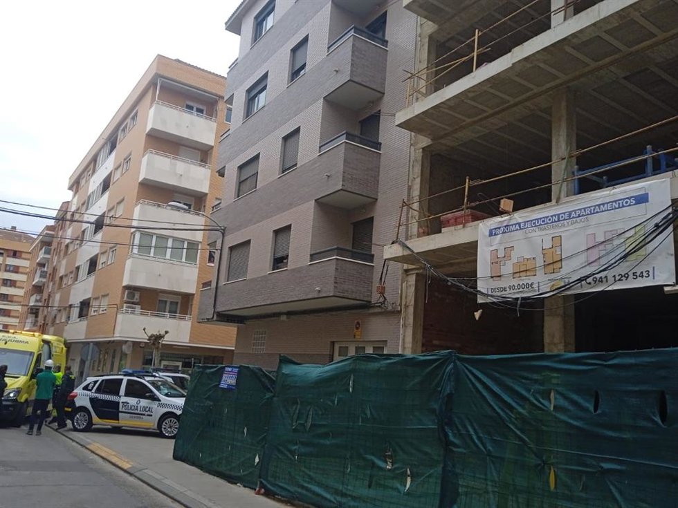 Lugar donde se produjo un accidente laboral en Calahorra