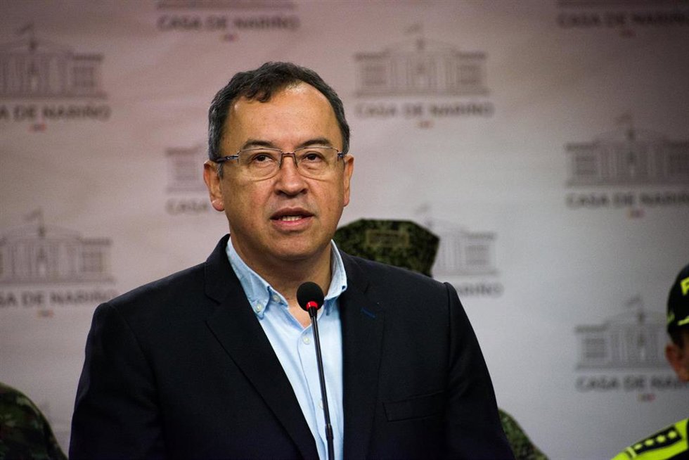 Archivo - El ministro del Interior de Colombia, Alfonso Prada.