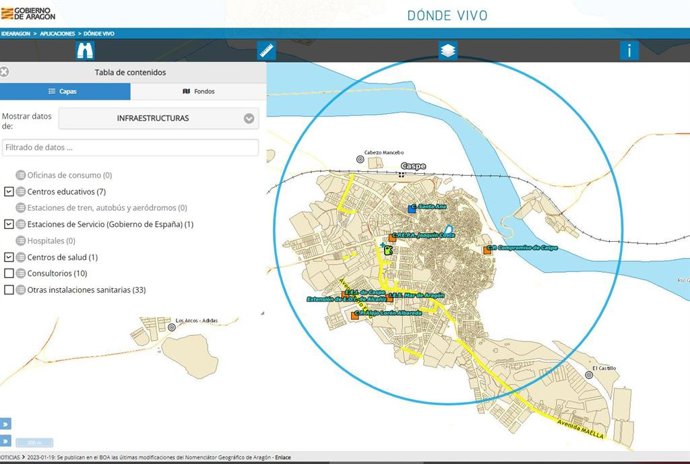 ICEARAGÓN facilitará el acceso a la información geográfica detallada.