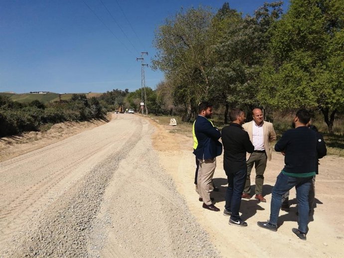 Oscar Curtido en la vía pecuaria en Llanos de las Huertas de Arcos.