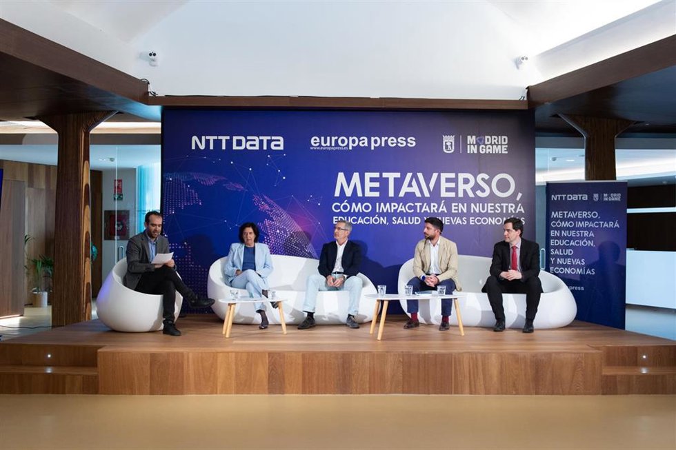 Encuentro informativo bajo el título Metaverso, cómo impactará en nuestra educación, salud y nuevas economías, de NTT DATA y Europa Press