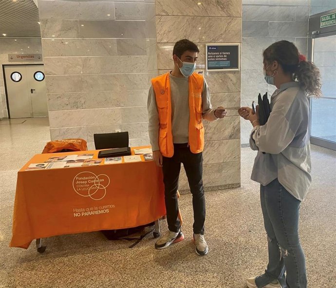 Campaña de sensibilización en la lucha contra la leucemia