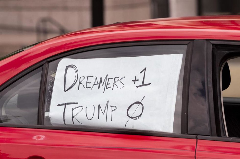 Archivo - Protesta contra la política migratoria de Donald Trump en el año 2020