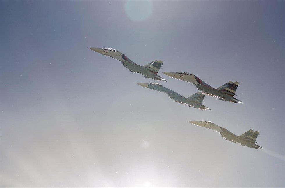 Archivo - Aviones de combate rusos