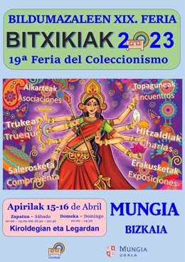 Cartel de la Feria de Coleccionismo de Mungia.