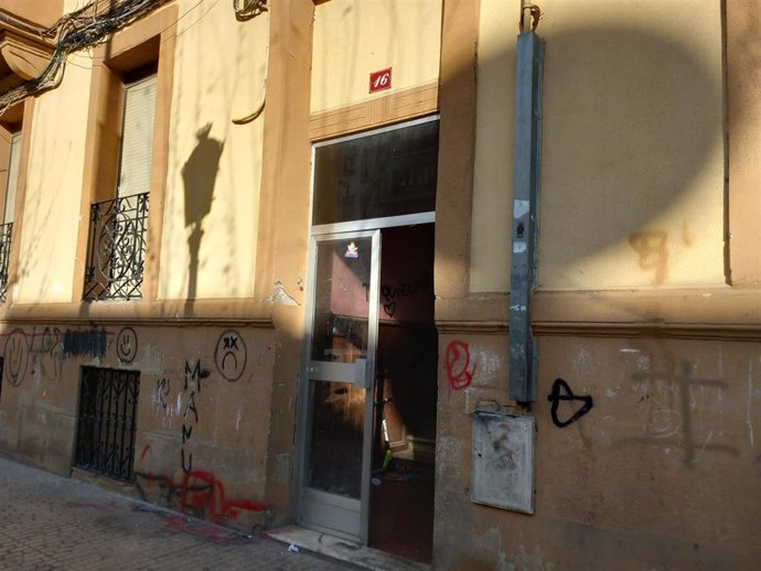 Portal de Avenida de Navarra, 16 de Logroño,donde presuntamente sucedieron los hechos