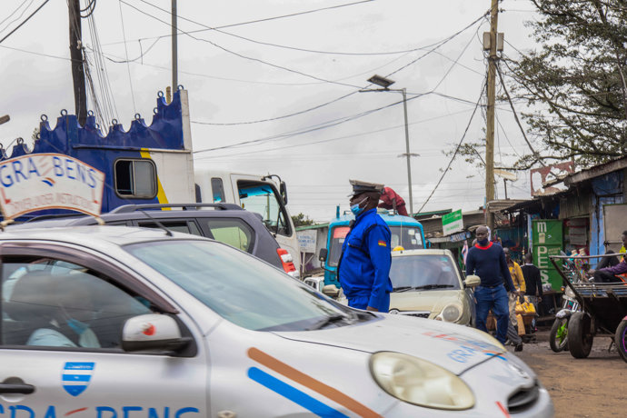 Policía en Kenia