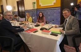 Reunión del pleno del Consell en Montanejos (Castellón)