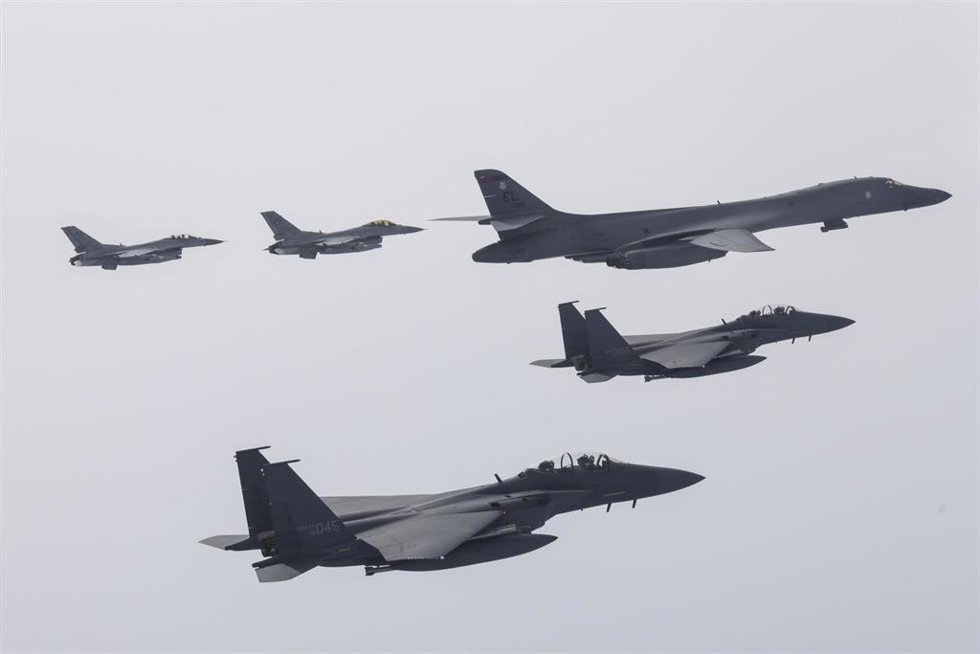 Archivo - Imagen de archivo de aviones de la Fuerza Aérea de Corea del Sur.