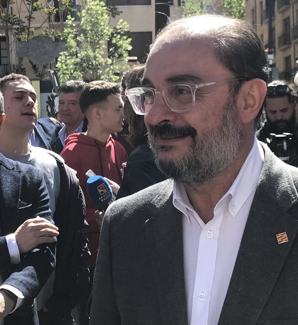 El presidente del Gobierno de Aragón y secretario general del PSOE en la comunidad autónoma, Javier Lambán