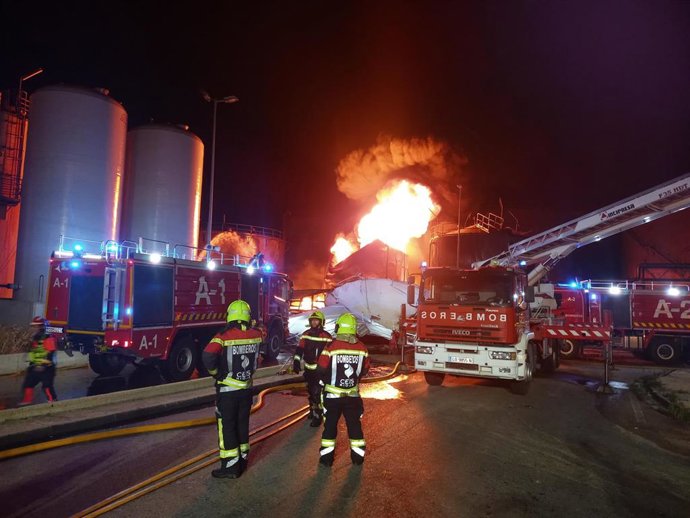 Incendio planta biodiesel de Calahorra