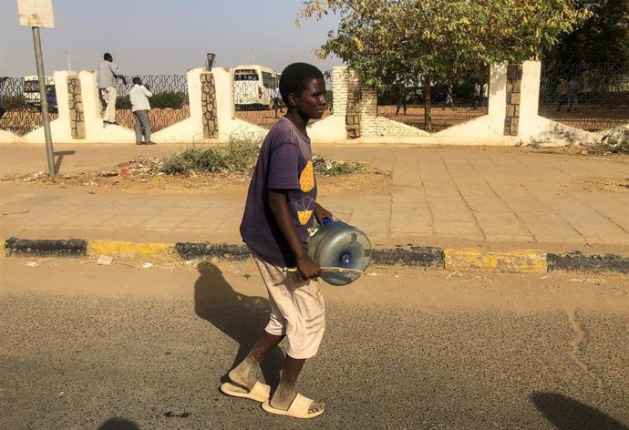 Archivo - Imagen de archivo de protestas en Sudán 