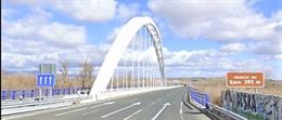 Afectación al tráfico en la autovía A-12 por los trabajos de Mitma de inspección periódica en el Puente Arco sobre el río Ebro