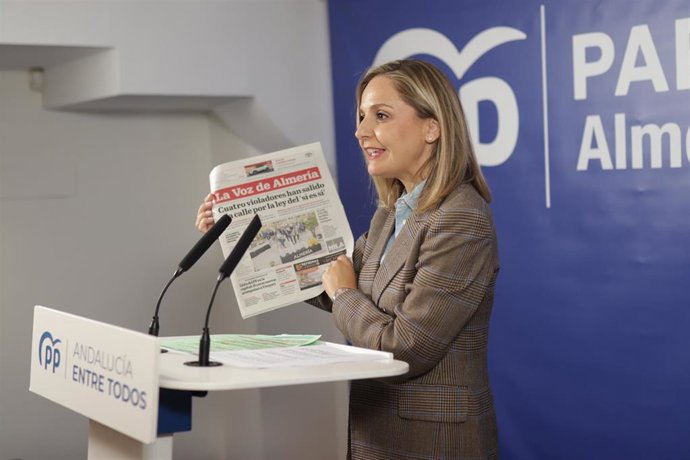 Maribel Torregrosa (PP-A), en rueda de prensa