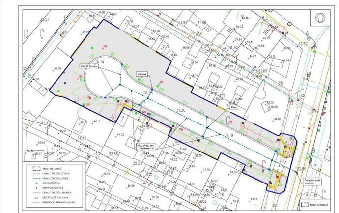Mapa de la calle Son Alemany de Son Oliva donde se iniciará una intervención de renovación integral de los servicios