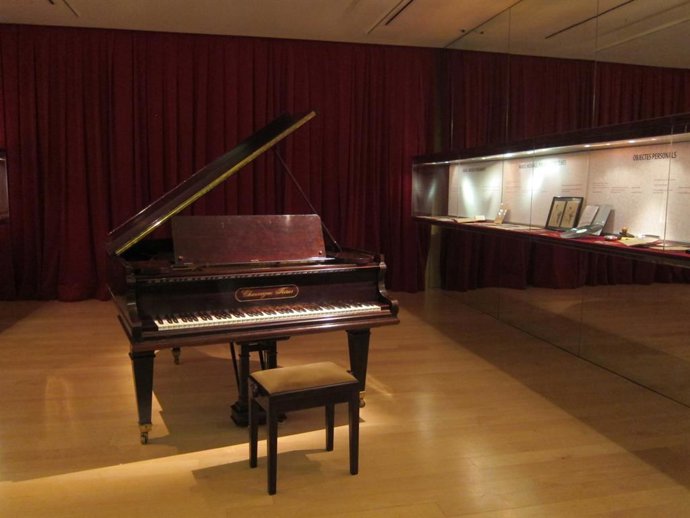 Archivo - El piano de Frederic Mompou en el Museu de la Música
