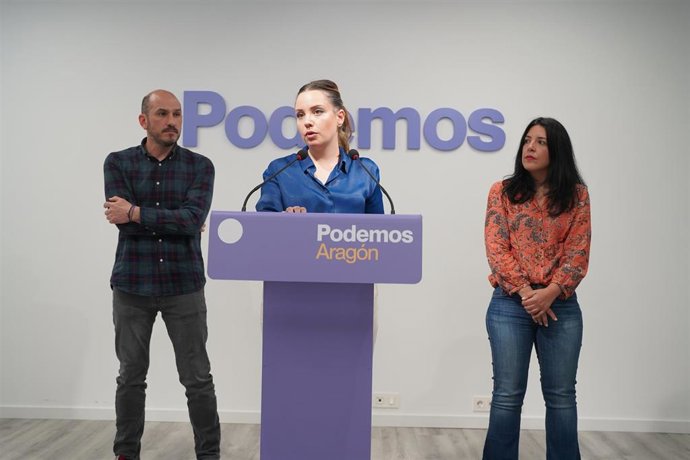 La candidata de Podemos a la Presidencia del Gobierno de Aragón, Maru Díaz.