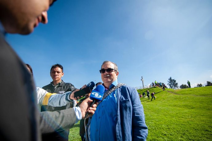 Archivo - January 1, 2020, Bogot, Cundinamarca, Colombia: Former mayor of Bogota, Claudia Lopez inauguration day for her first day in office, Lopez organized a venue where artists such as Toto la Momposina and Andrea Echeverri from aterciopelados perfo