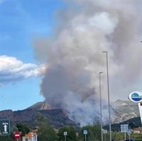 Declarado un incendio en la zona de la Casella de Alzira
