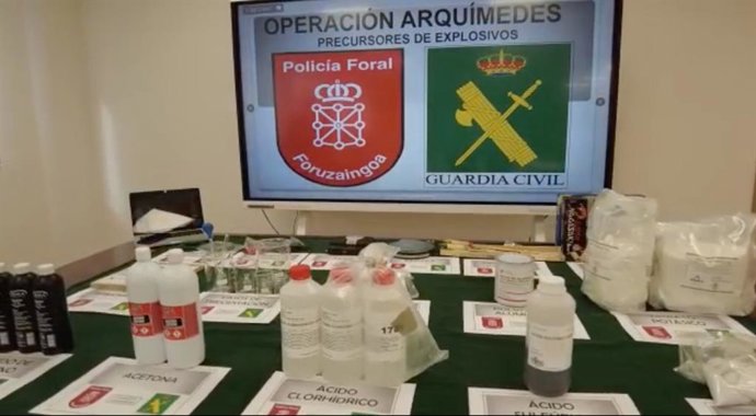 Imagen de parte del material incautado en el laboratorio clandestino