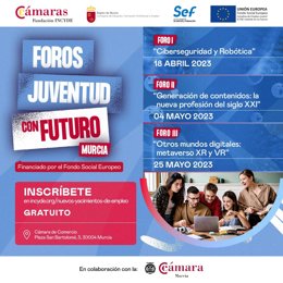 Cartel de los I Foros 'Juventud con futuro', organizados por el SEF y la Fundación Incyde.