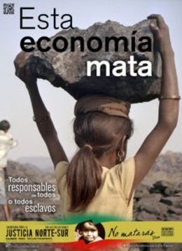 Cartel del Movimiento Cultural Cristiano con motivo el Día Internacional contra la Esclavitud Infantil.