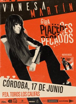 Archivo - Cartel del concierto en Córdoba de Vanesa Martín.