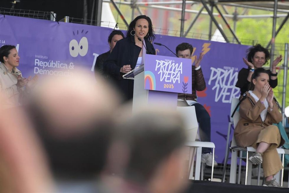 La secretaria general de Podemos y ministra de Derechos Sociales y Agenda 2030, Ione Belarra.