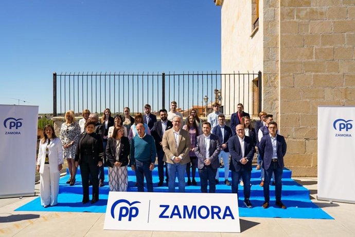 Candidatura del Partido Popular para el Ayuntamiento de Zamora este sábado durante la presentación