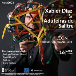Xabier Díaz y Adufeiras de Salitre ofrecen este domingo un concierto en el Teatro San Francisco de León