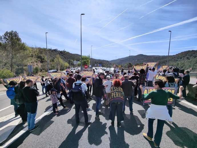Vens de Collserola tallen la C-16 a Vallvidrera aquest dissabte