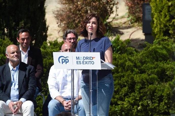 La presidenta de la Comunidad de Madrid y presidenta del Partido Popular (PP) de la Comunidad madrileña, Isabel Díaz Ayuso.