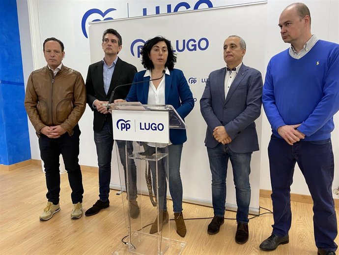 La candidata del PP a la Alcaldía de Lugo, Elena Candia, en la presentación de su candidatura.