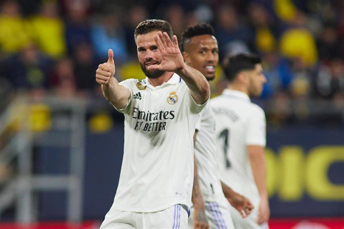 Nacho Fernández celebra su gol en el Cádiz-Real Madrid 