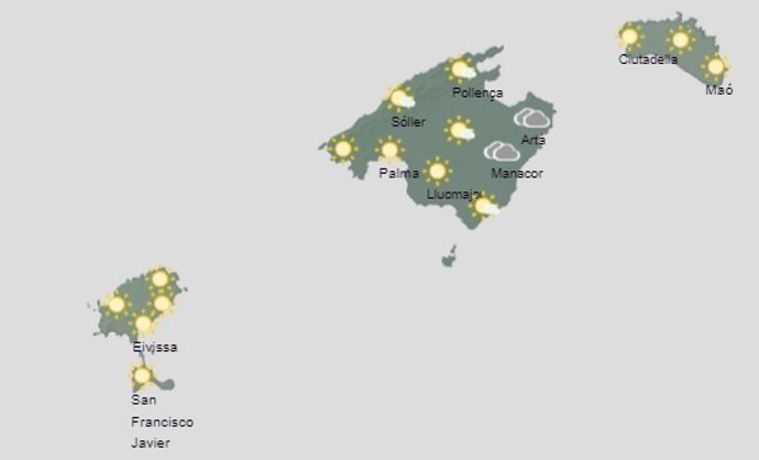 El tiempo hoy domingo, 16 de abril, en Baleares.