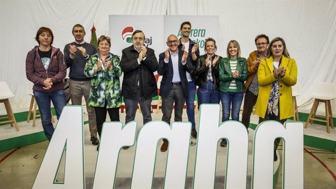 González ha participado en Agurain en un encuentro de las candidaturas municipales del PNV en la Cuadrilla de Llanada Alavesa