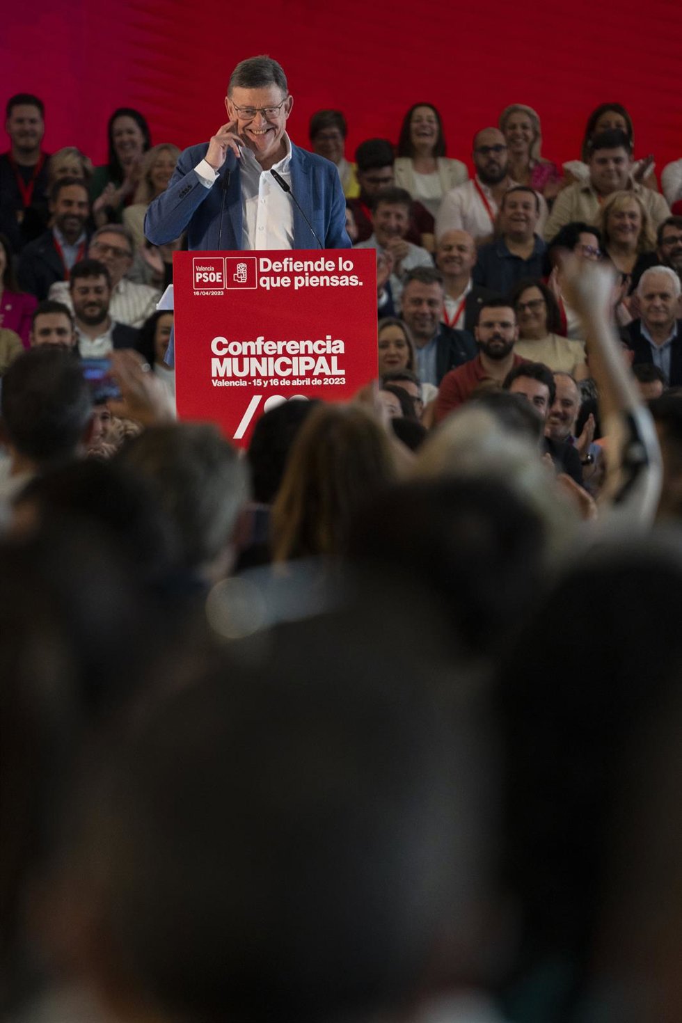 El 'president' de la Generalitat Valenciana y secretario general del PSPV, Ximo Puig, durante la Conferencia Municipal del PSOE en Valncia