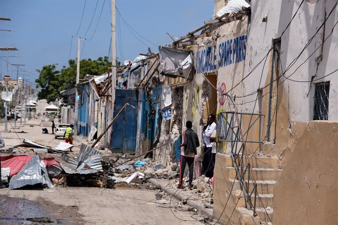 Archivo - Imagen de archivo de un atentado de Al Shabaab en Mogadiscio 