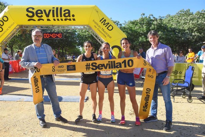 Antonio Montero y Carmen Gutiérrez se imponen en Sevilla10 Miraflores en la que participan 7.000 corredores