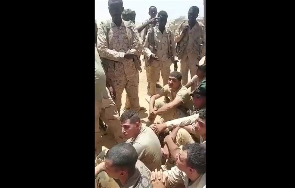 Militares egipcios capturados por las Fuerzas de Apoyo Rápido (RSF) de Sudán