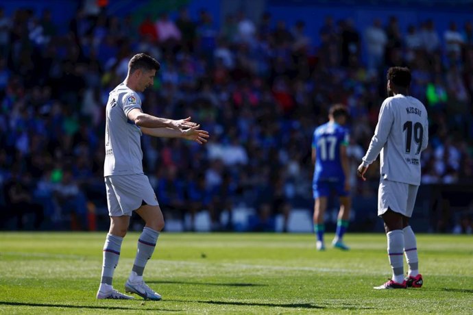 Robert Lewandowski con el FC Barcelona