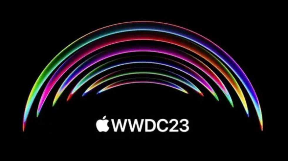 Logo del evento anual de desarrolladores WWDC 2023.