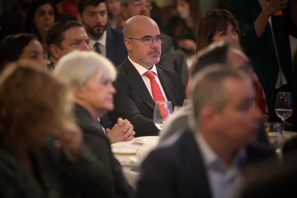 Francisco Martín asiste al desayuno informativo de Juan Lobato en Nueva Economía Fórum.