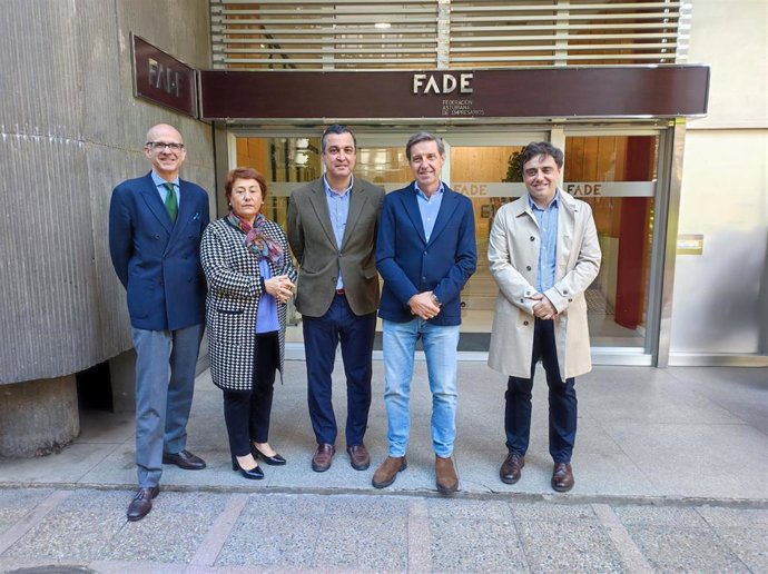 Jorge García Monsalve, Carmen Moreno, Ignacio del Río, Carlos Fernández Llaneza y Javier Ballina