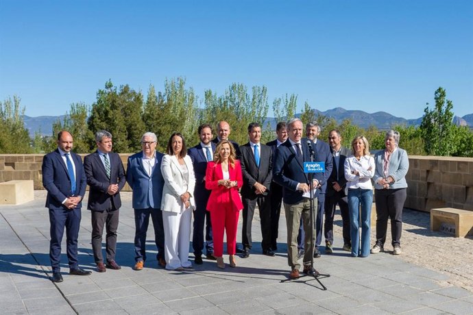 Presentación de la lista del PP por la provincia de Huesca.