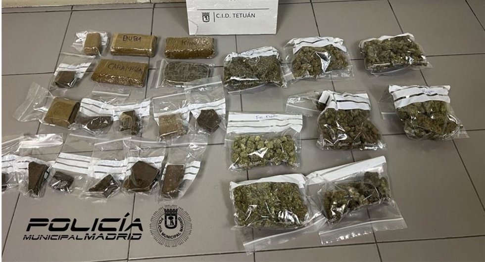 Sustancias estupefacientes intervenidas.