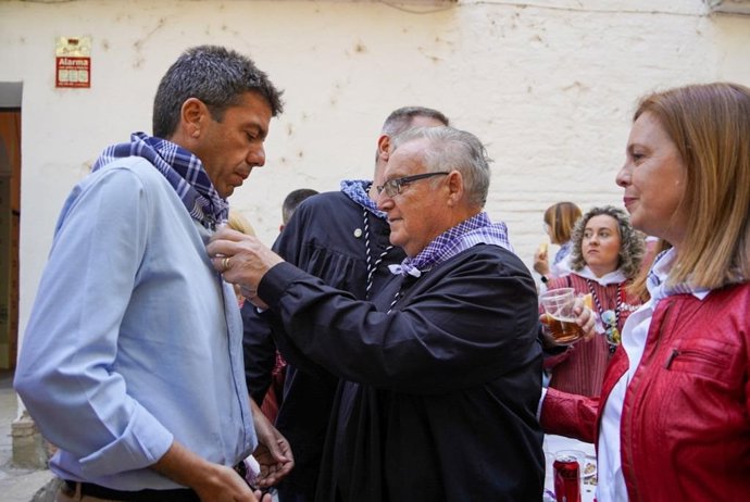 El presidente del PPCV, Carlos Mazón, en Llíria