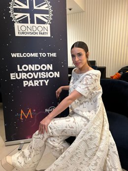 Blanca Paloma en la Londo Eurovision Party.