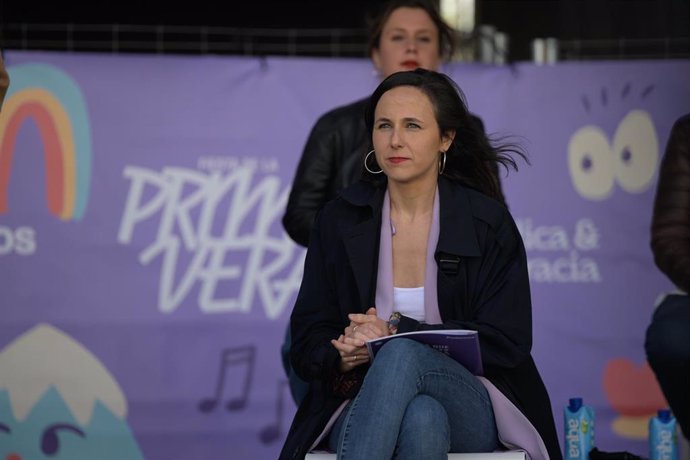 La secretaria general de Podemos y ministra de Derechos Sociales y Agenda 2030, Ione Belarra.